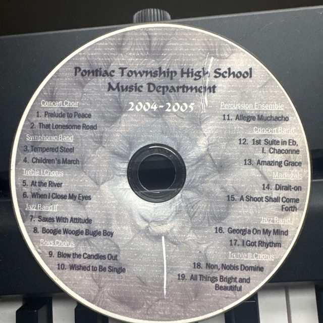 Disc label: PTHS Music Department 2004–2005
